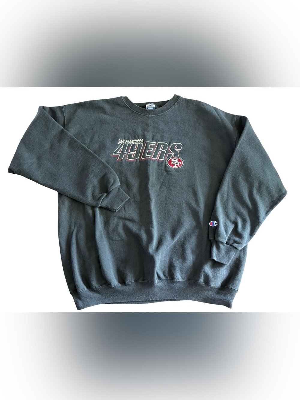 Vintage Champion San Francisco 49ers Crewneck Sweatshirt XL NFL Embroidered